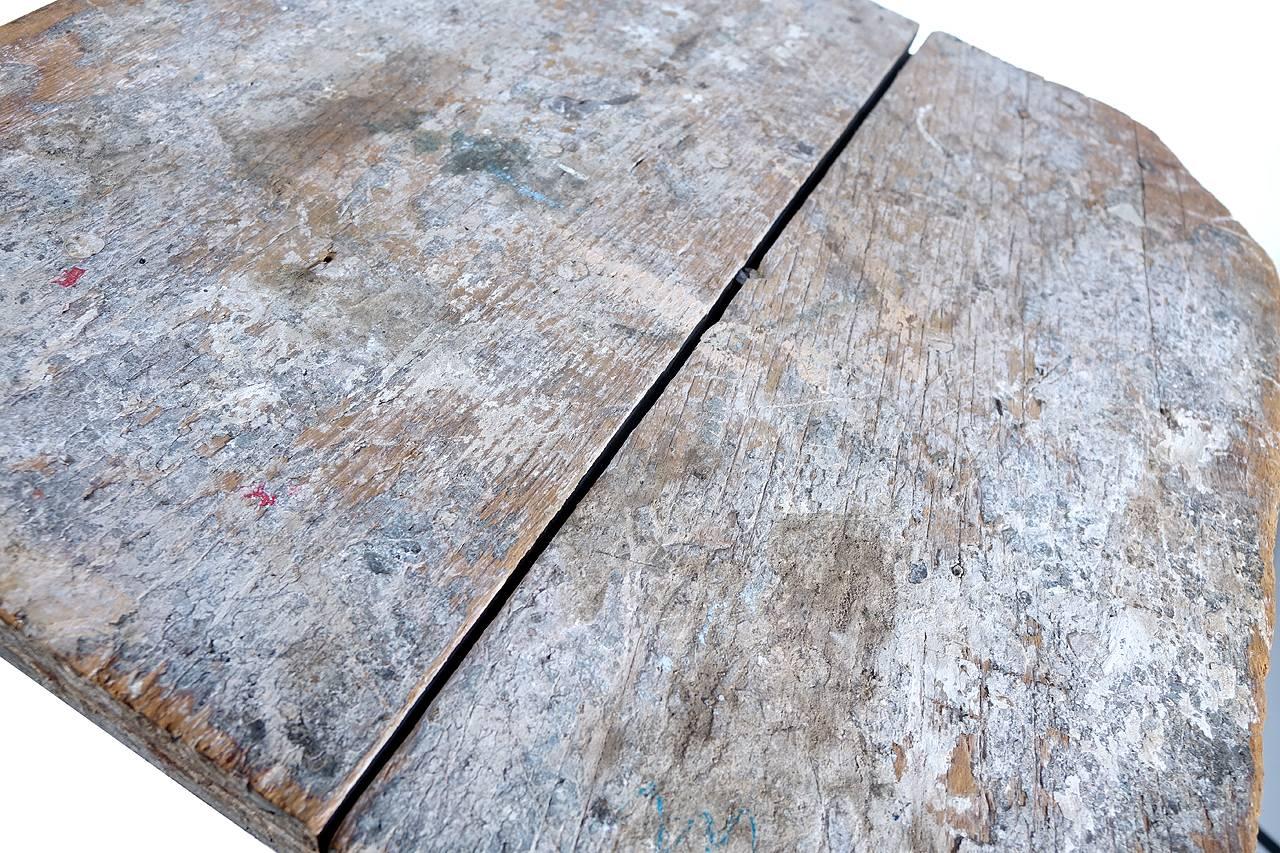 Primitive Rotating Sculpture Work Table