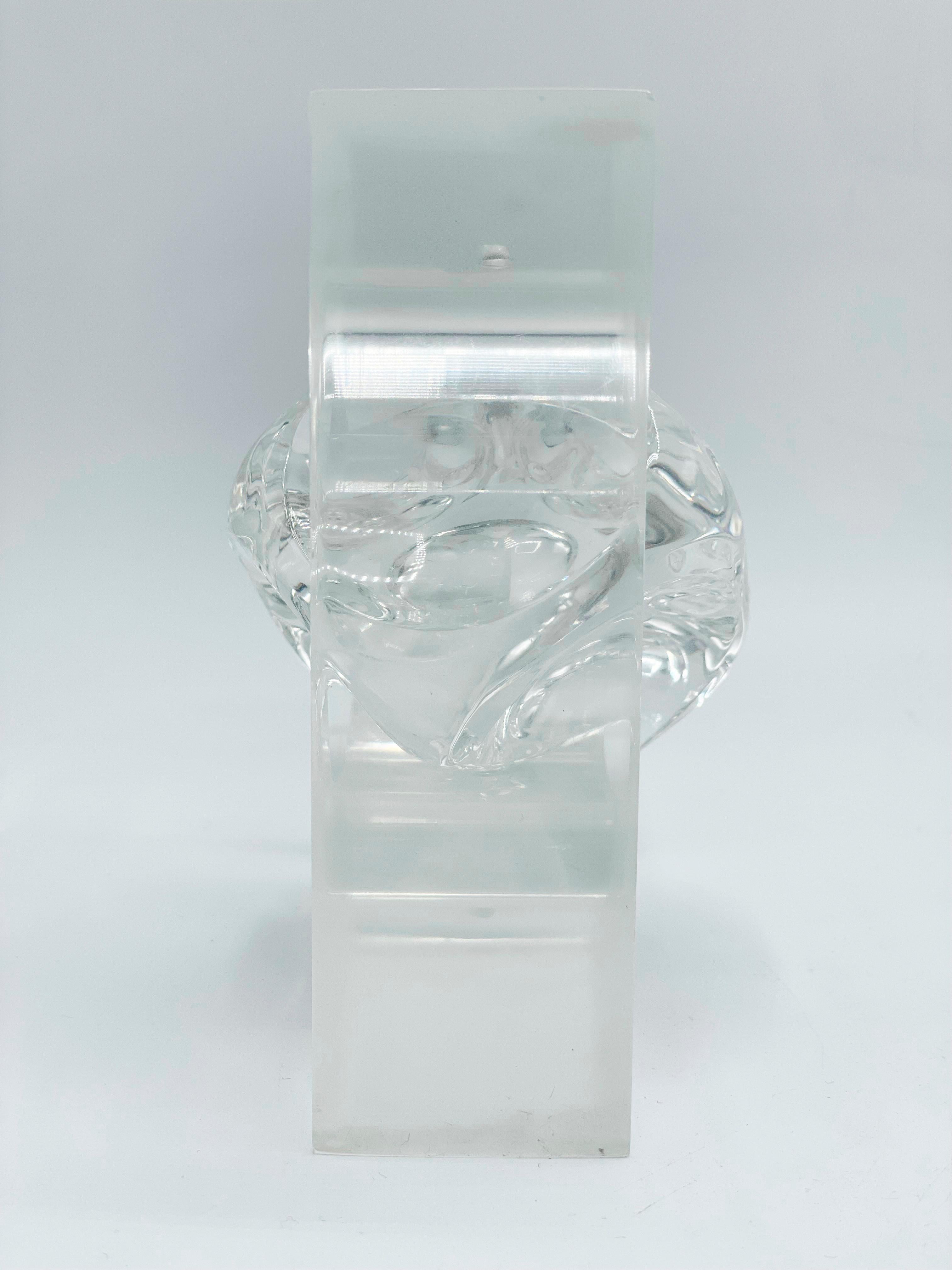 Mid-Century Modern Rotating transparent acrylic sculpture by Rogelio Polesello, Argentina 1969 For Sale