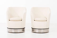 Rotating White Swivel Chairs Philip Enfield