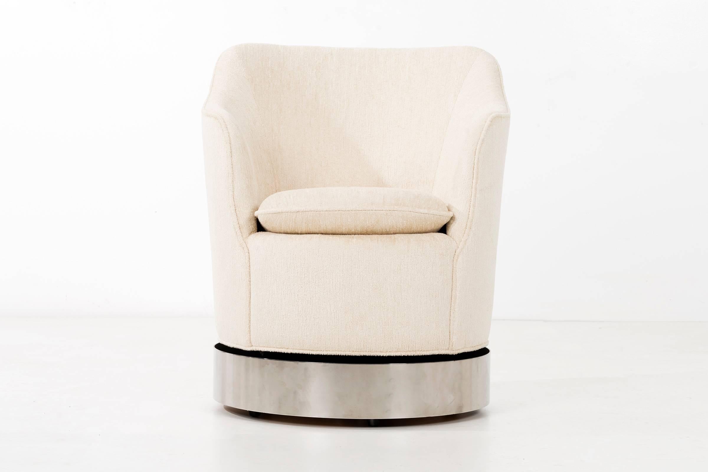 Steel Rotating White Swivel Chairs Philip Enfield