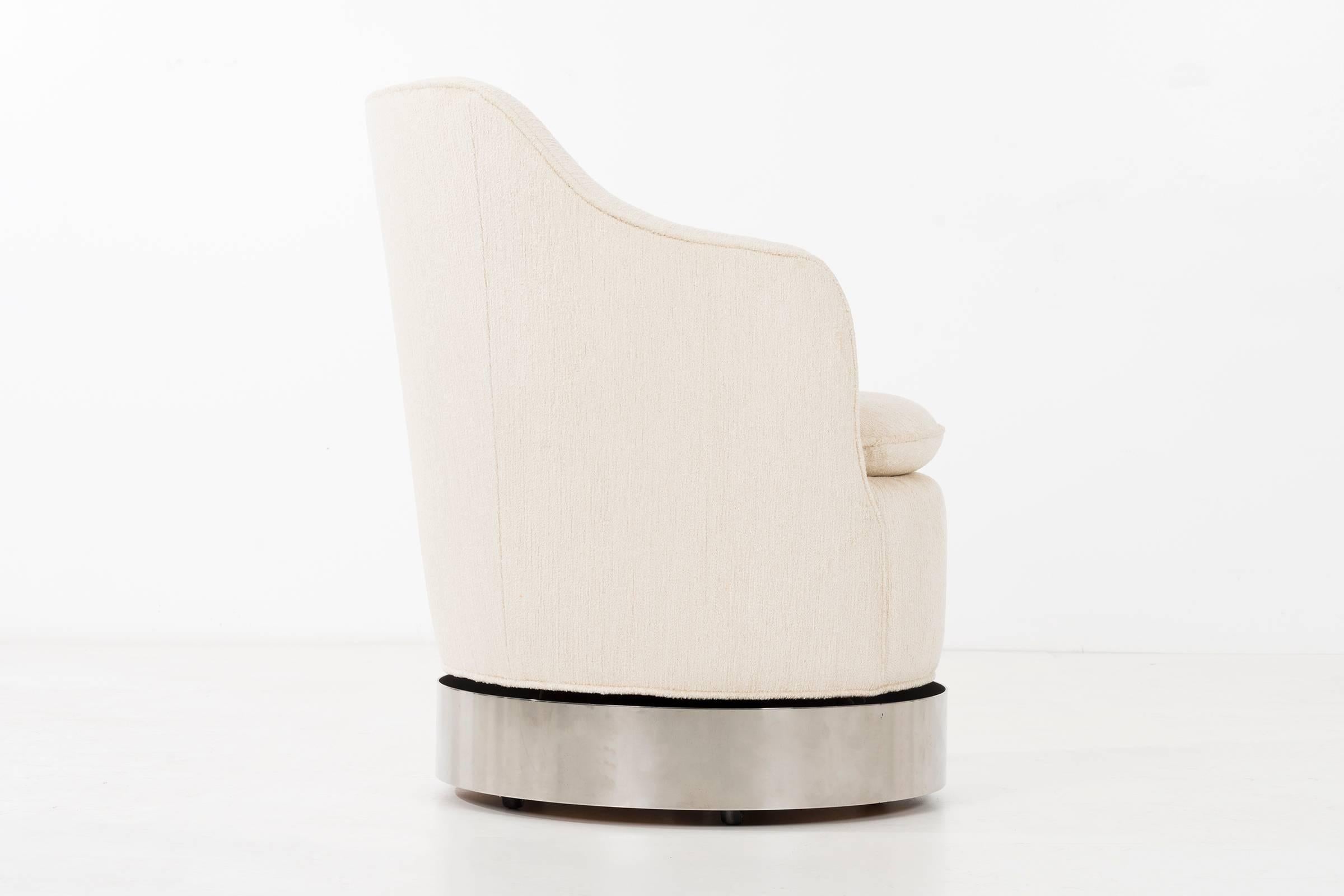 Rotating White Swivel Chairs Philip Enfield 2
