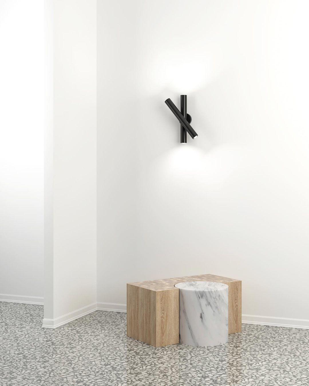 Tedesco Lampada da parete Rotation di Atelier A Light in vendita