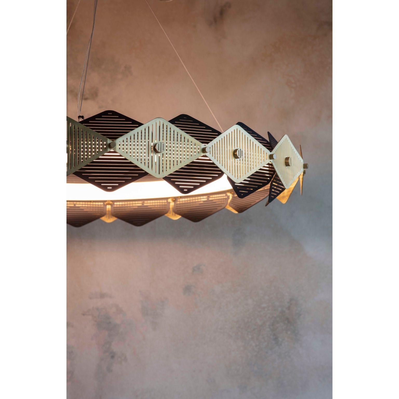 British Rote Pendant Light Large by Bert Frank