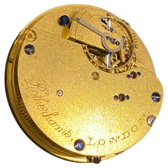 Rotherhams London Pocket Watch Movement, English Made, 42mm, XIXc.