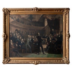 Rothermel The United States Senate, A.D. 1850 Henry Clay Kompromise-Stickerei-Stickerei