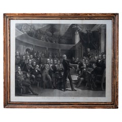 Rothermel Le Sénat des États-Unis, A.D. 1850 gravure de composition Henry Clay