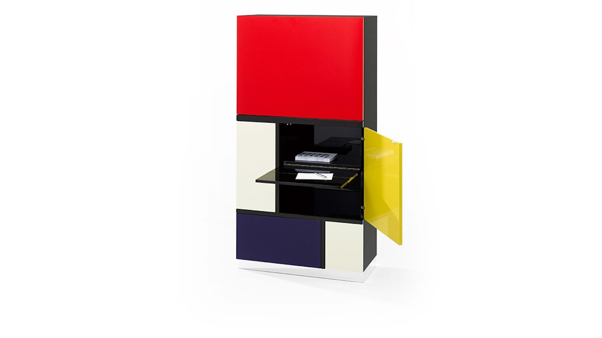 Legno Röthlisberger Kollektion Cabinet Mondrian di Koni Ochsner in vendita