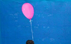 In The Stillness of Thoughts -21st Century, Expressionist Modern, Child, Balloon