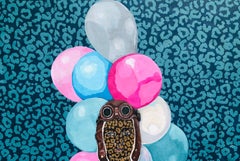 Little Explorer's Vision -21st Century, Expressionist, Figurative Modern Balloon