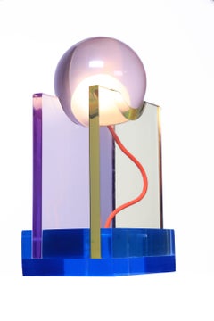 Rotonda Lamp in Blue Resin