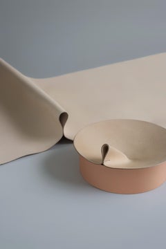 Rotonda Large Box in Vegetable Tanned Leather & Steel by UNIQKA