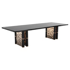 "Rotondella" Dining Table with Bronze, Hand Crafted, Istanbul