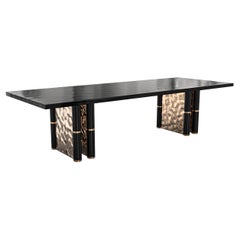 "Rotondella" Dining Table with Bronze 
Stainless Steel, Hand Crafted, Istanbul