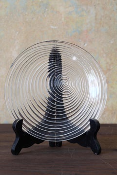 Rotor-Dessertset von Jan Sylwester Drost, gepresstes Glas, 1970er Jahre