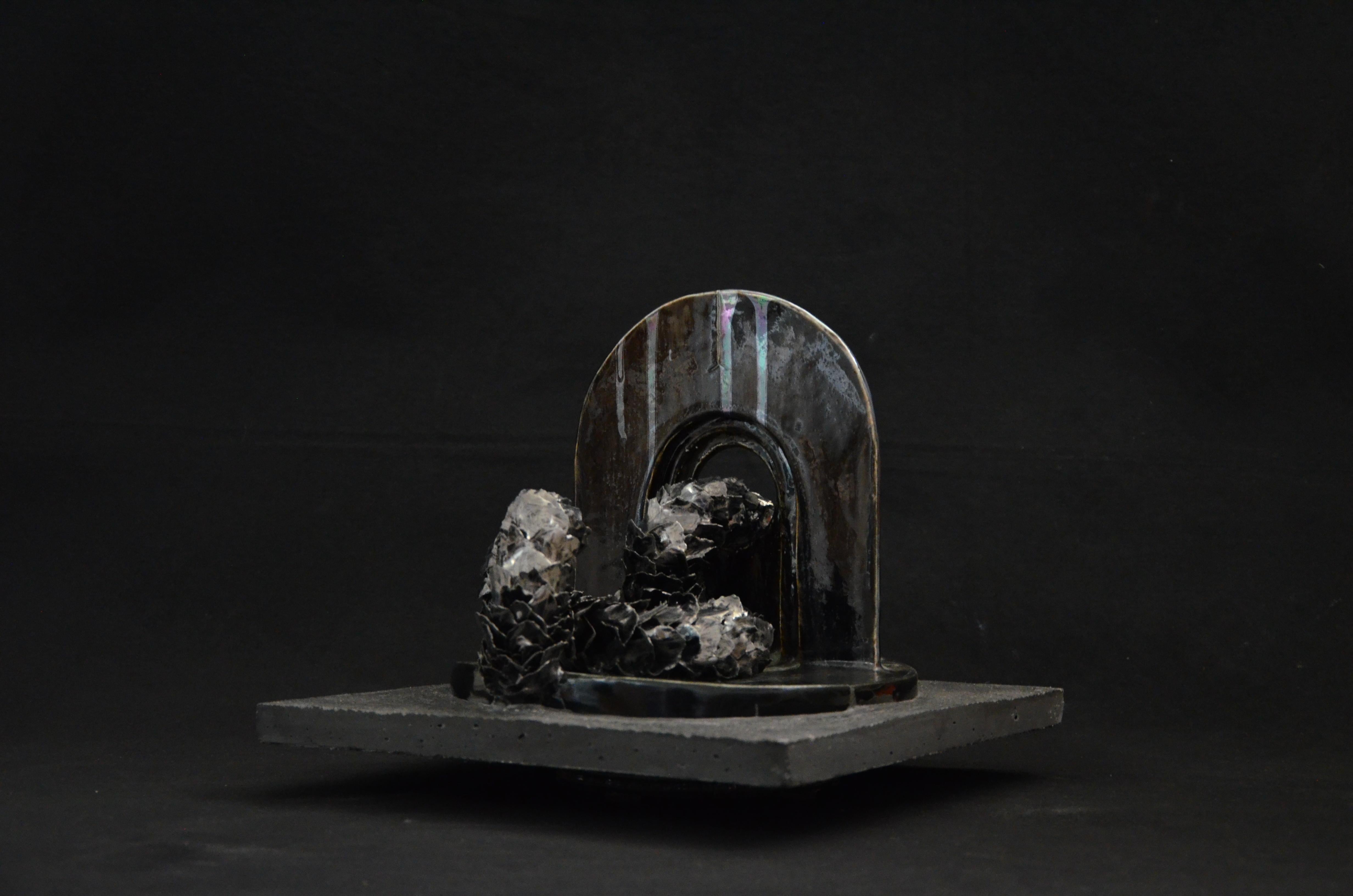Post-Modern Rotten Castle 3 Sculpture by Vica Ceramica For Sale