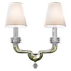 Rotterdam 5563 02 Wall Sconce in Glass with White Shade, by Barovier&Toso