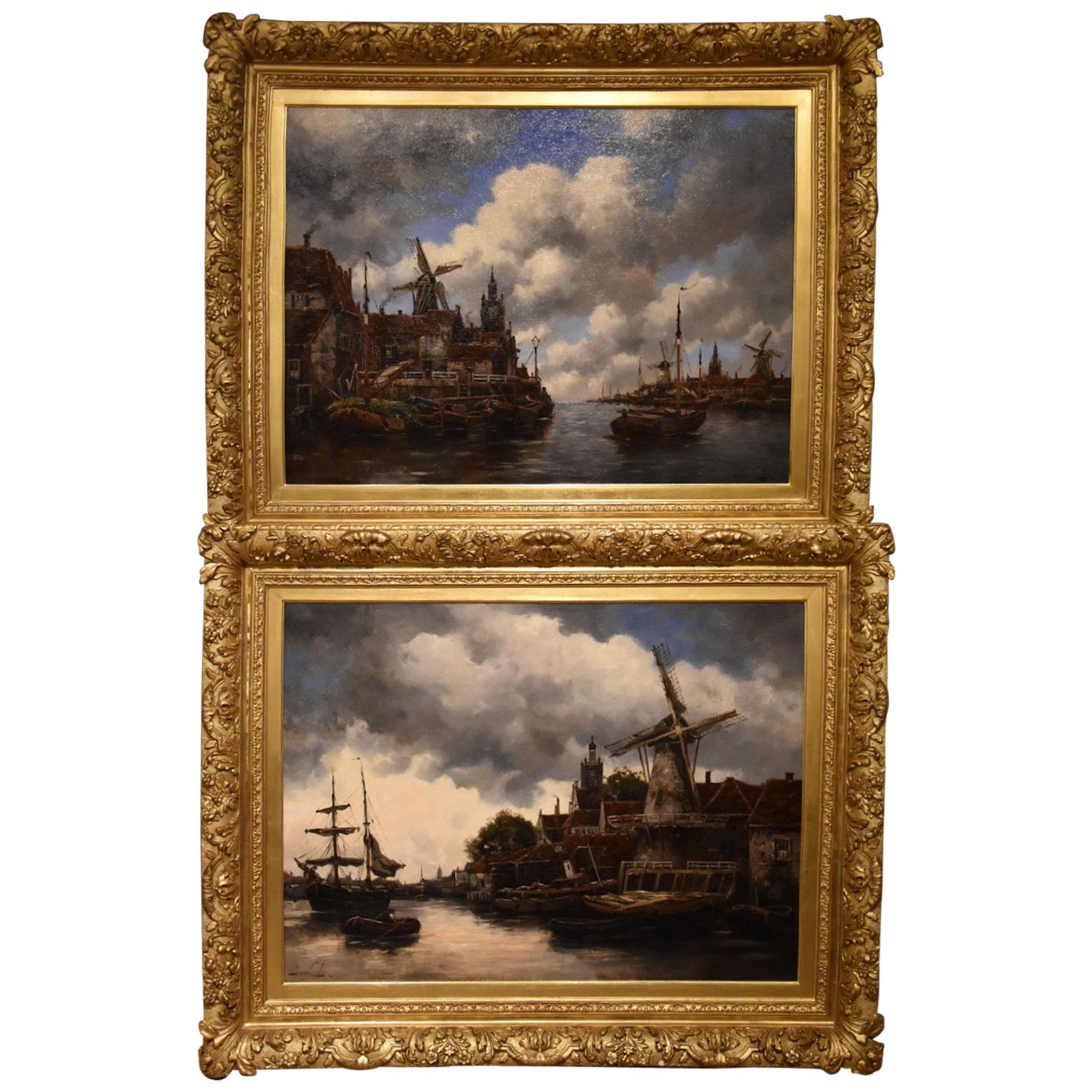 "Rotterdam" and "Dortmund" Pair by Jan Van Couver For Sale