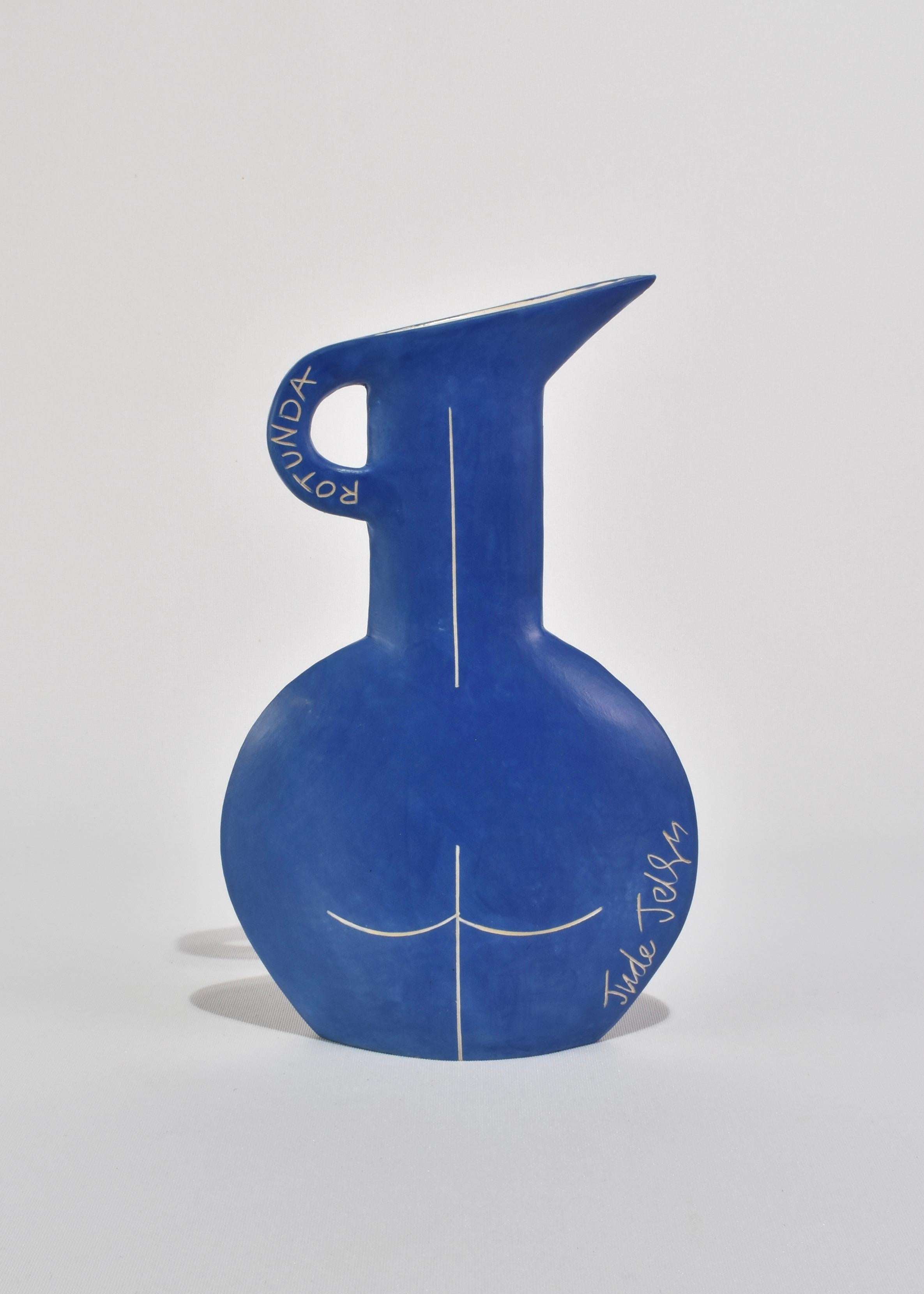 Contemporary Rotunda Nude Form in Blue For Sale