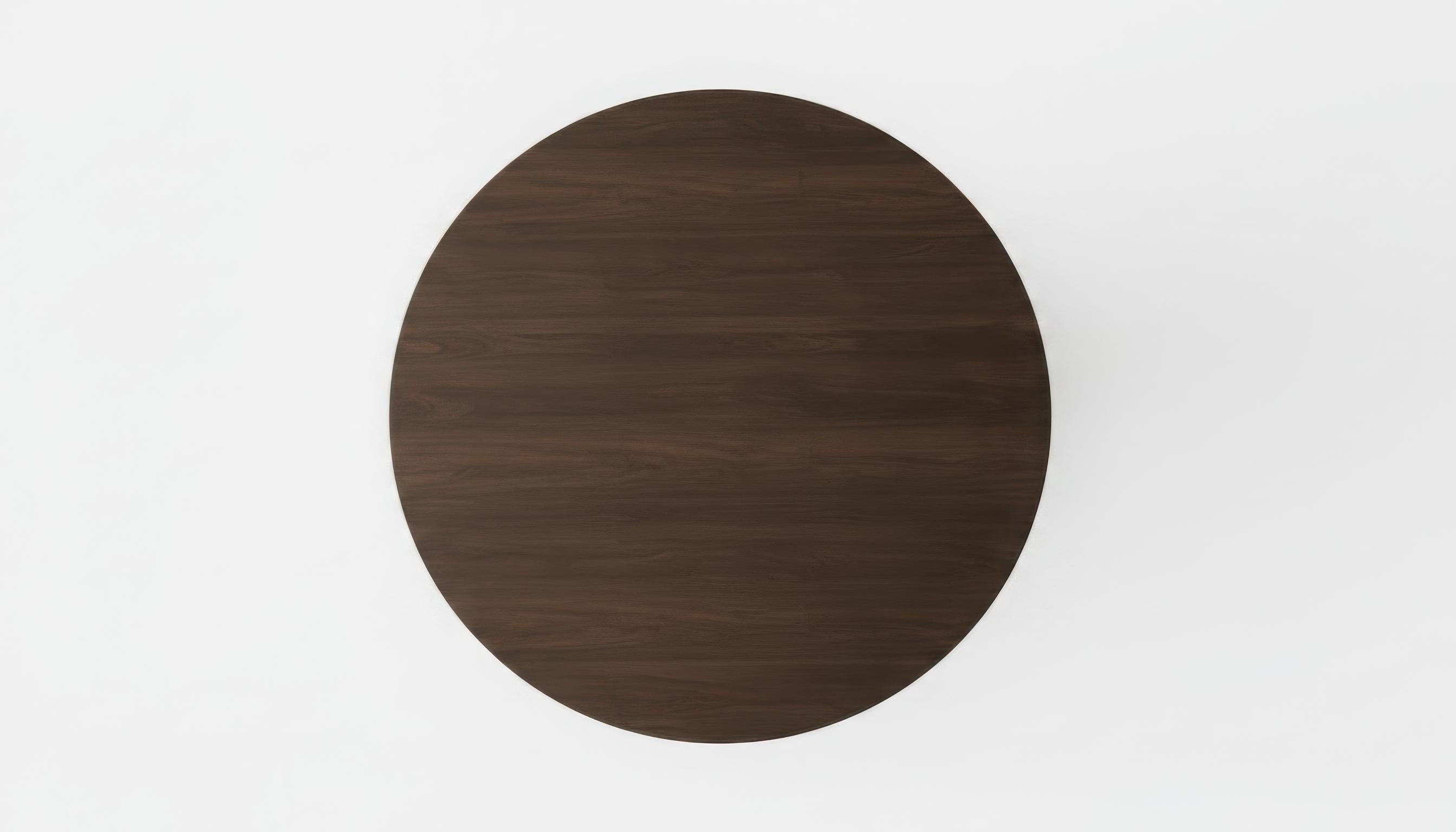 Rotunda Dining Table Featuring Upholstered Pedestal Base For Sale at ...