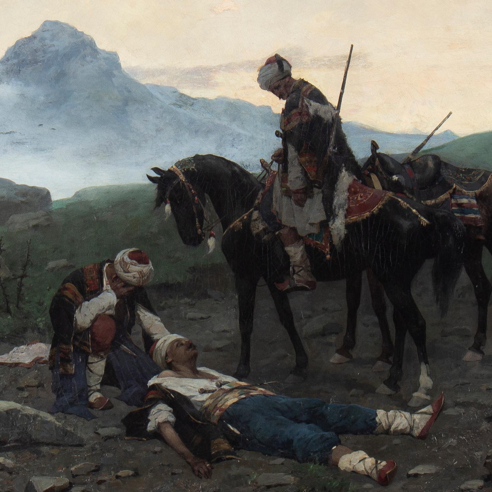 European Roubaud, Franz (1856-1928): Solders in Caucasus (1883) For Sale