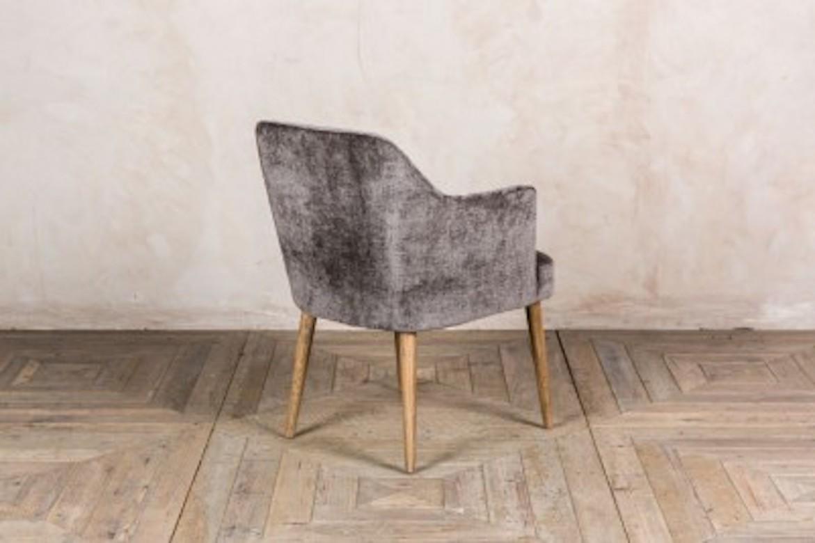 Rouen Chenille Dining Chairs, 20th Century For Sale 4