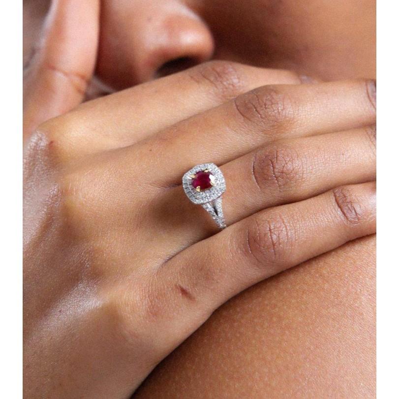 Product Details :

• Made to Order

• Gold Kt: 14kt

• Available Gold Colors: Rose Gold, Yellow Gold, White Gold

• 0.43ct Natural Round Diamond

• 0.77ct Natural Ruby

• Diamond Color-Clarity: F-G Color VS/SI Clarity

• Comes with Jewelry