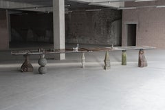 Rouge Belge I Steel Table by Studio DO