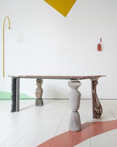 Rouge Belge II Steel Table by Studio DO