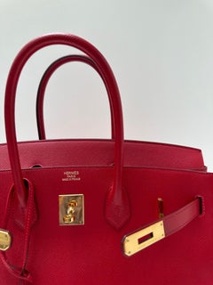 Rouge Casaque Birkin 35 Bag