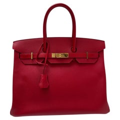 Rouge Casaque Birkin 35 Bag