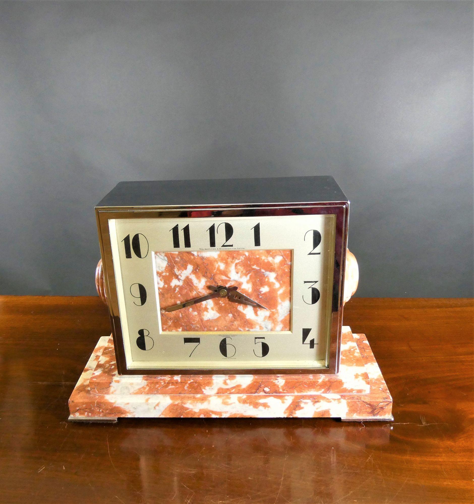art deco mantle clock