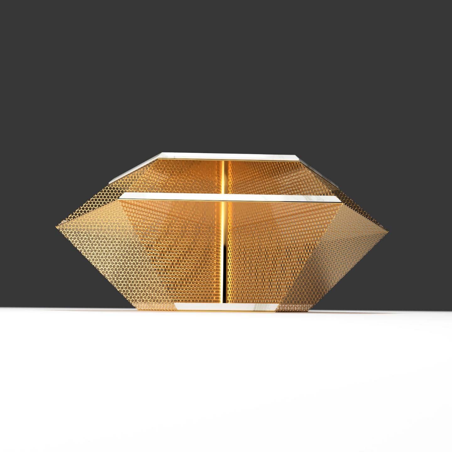 Moderne Table centrale en forme de diamant brut, 1 de 1 par Grzegorz Majka en vente