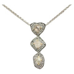 Grobdiamant-Diamant-Goldtropfen-Anhnger