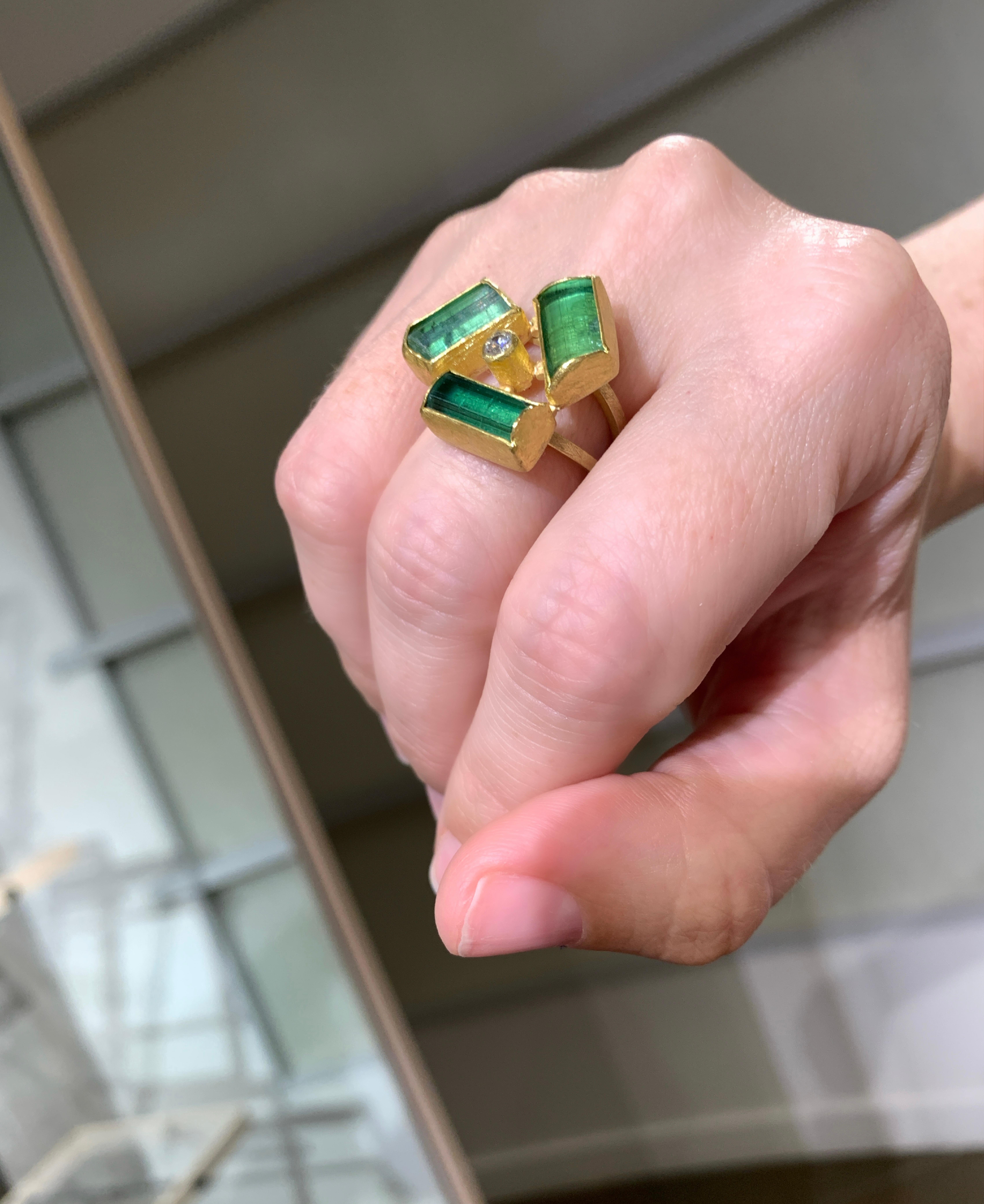 rough watermelon tourmaline