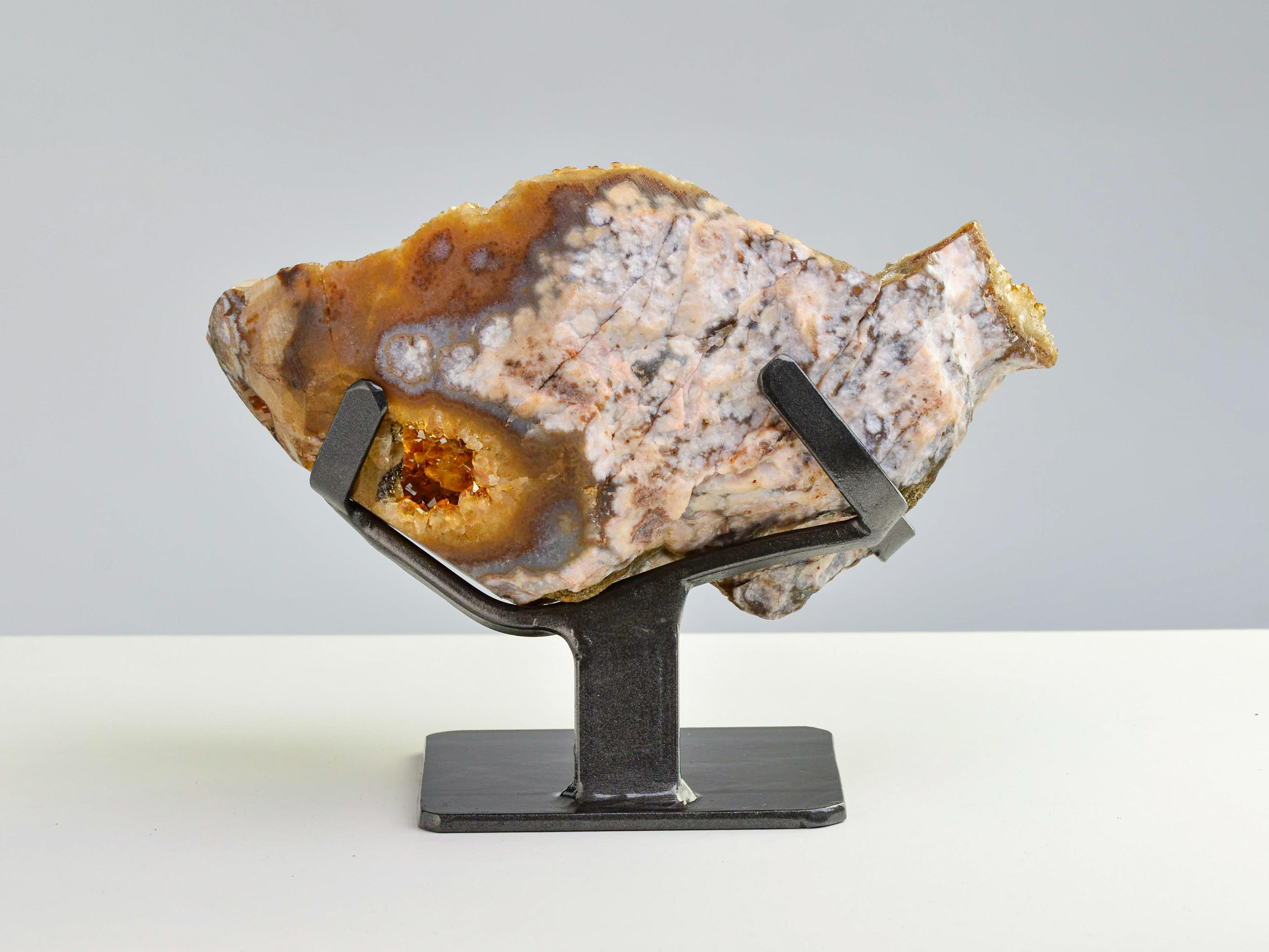 orange geode crystal