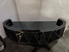 Rough Split Reception Desk in Mirror-Polished Stainless Steel by Julian Mayor