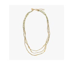 Rough Yellow Diamond Necklace with 18K Gold