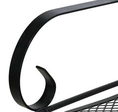 Roughbt Iron and Metal Mesh Porch Poolside Garden Glider att. to Woodard