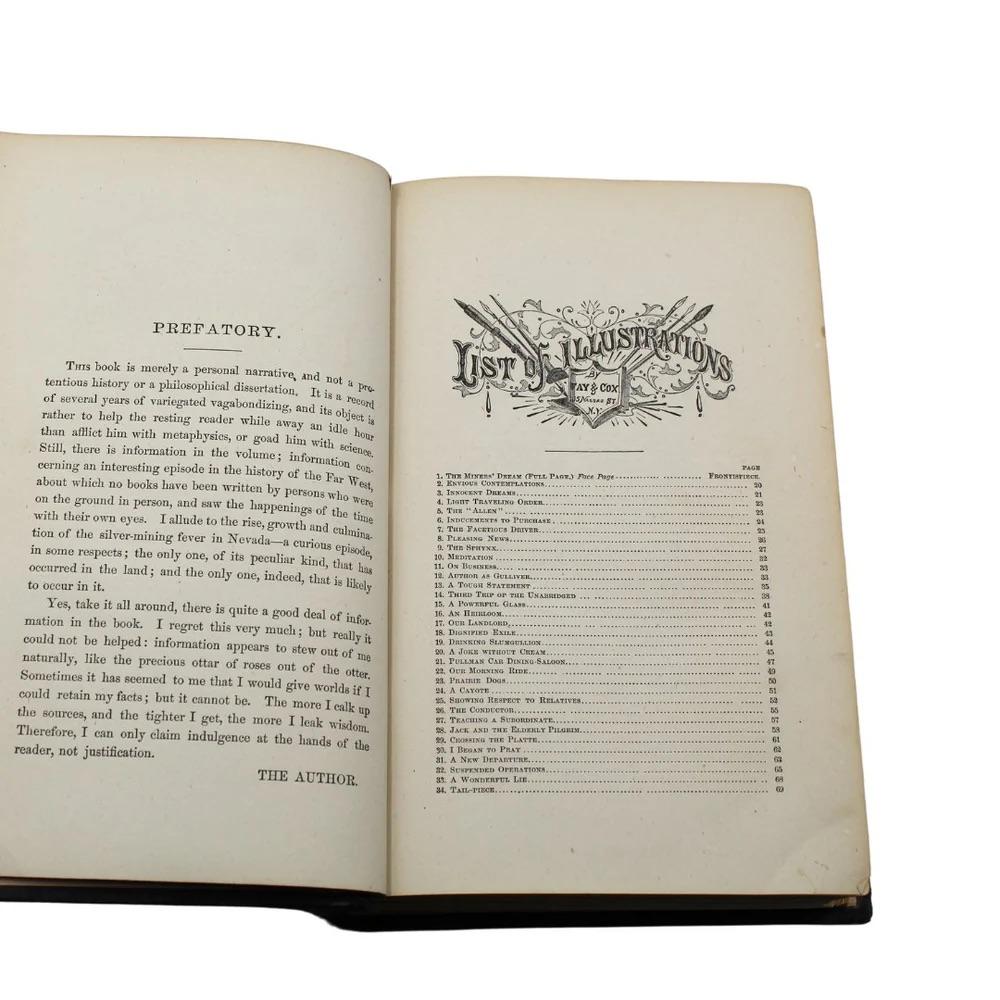 Tissu Roughing It de Mark Twain, première édition américaine, État ultérieur, 1872 en vente