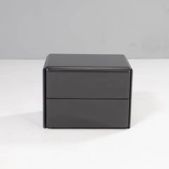 Rougier Grey High Gloss Bedside table