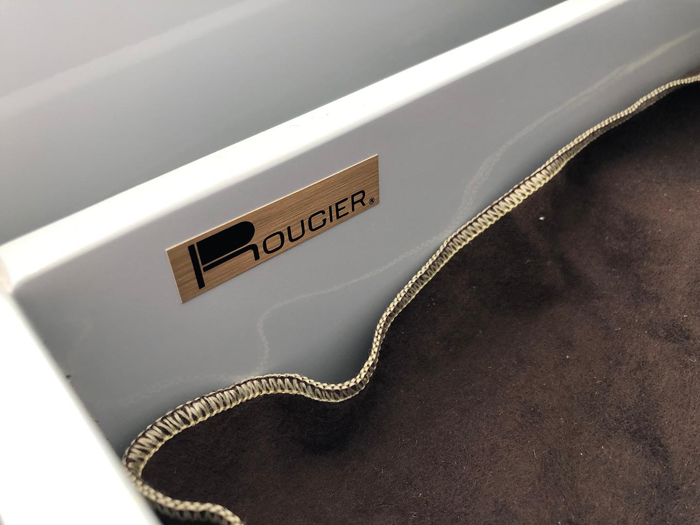 Mid-Century Modern Rougier Postmodern Lacquer and Chrome Credenza