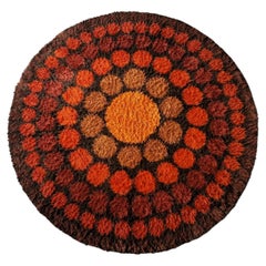 Tapis Roulette de Verner Panton pour Unika Vaev, Danemark 1965