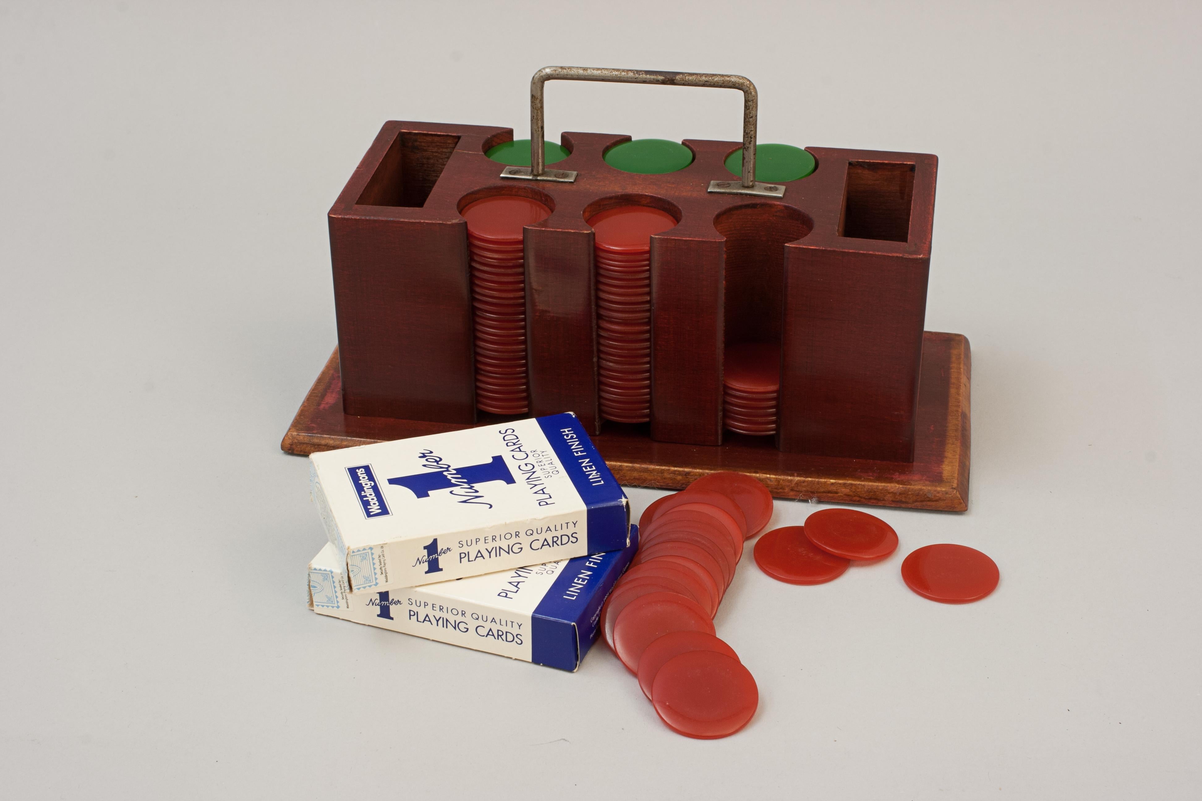 Wood Roulette, Gaming Counters, Poker Chips and Cards For Sale