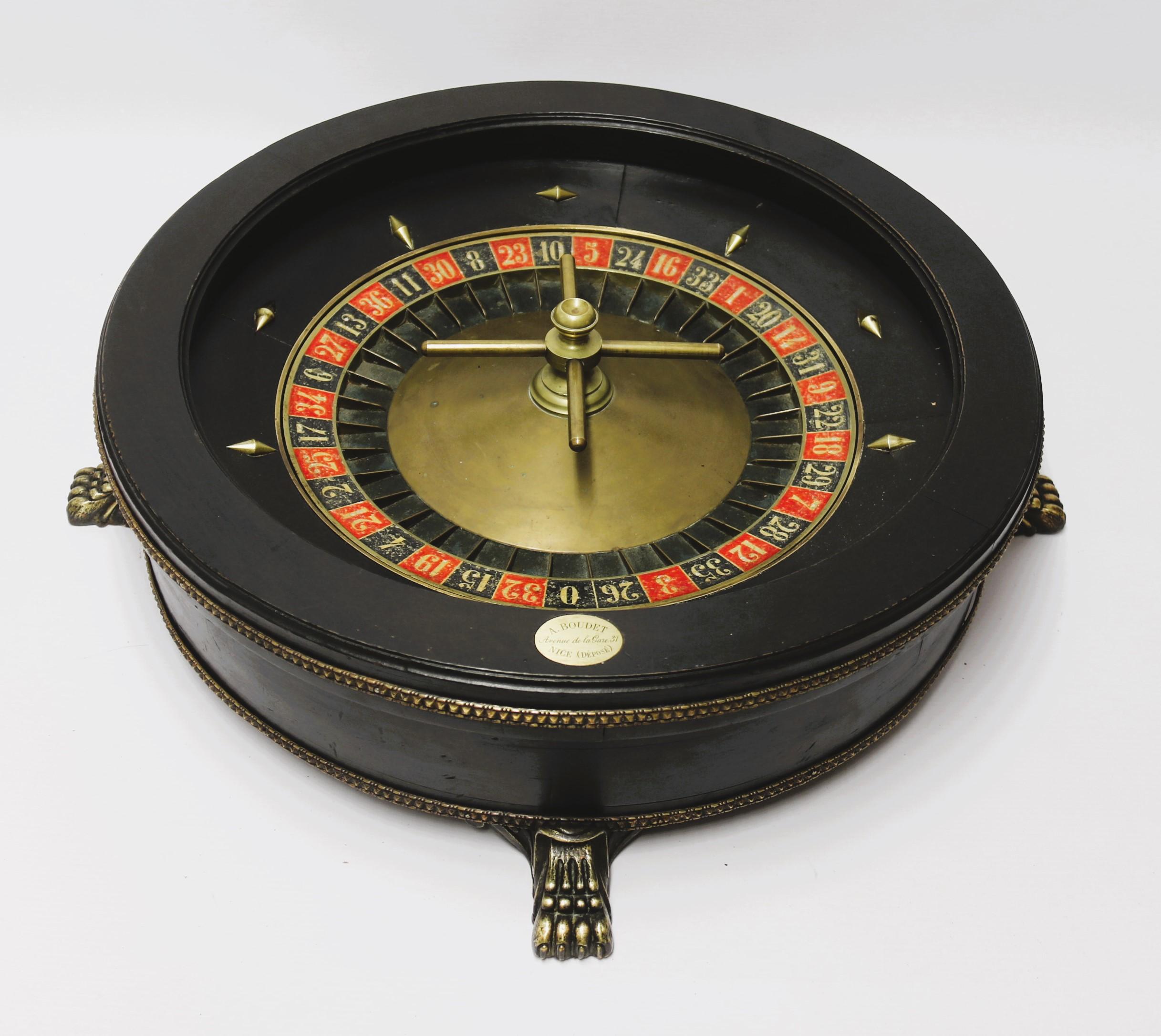 Roulette avec chiffon de marquage en feutre d'origine, française vers 1890 en vente 2