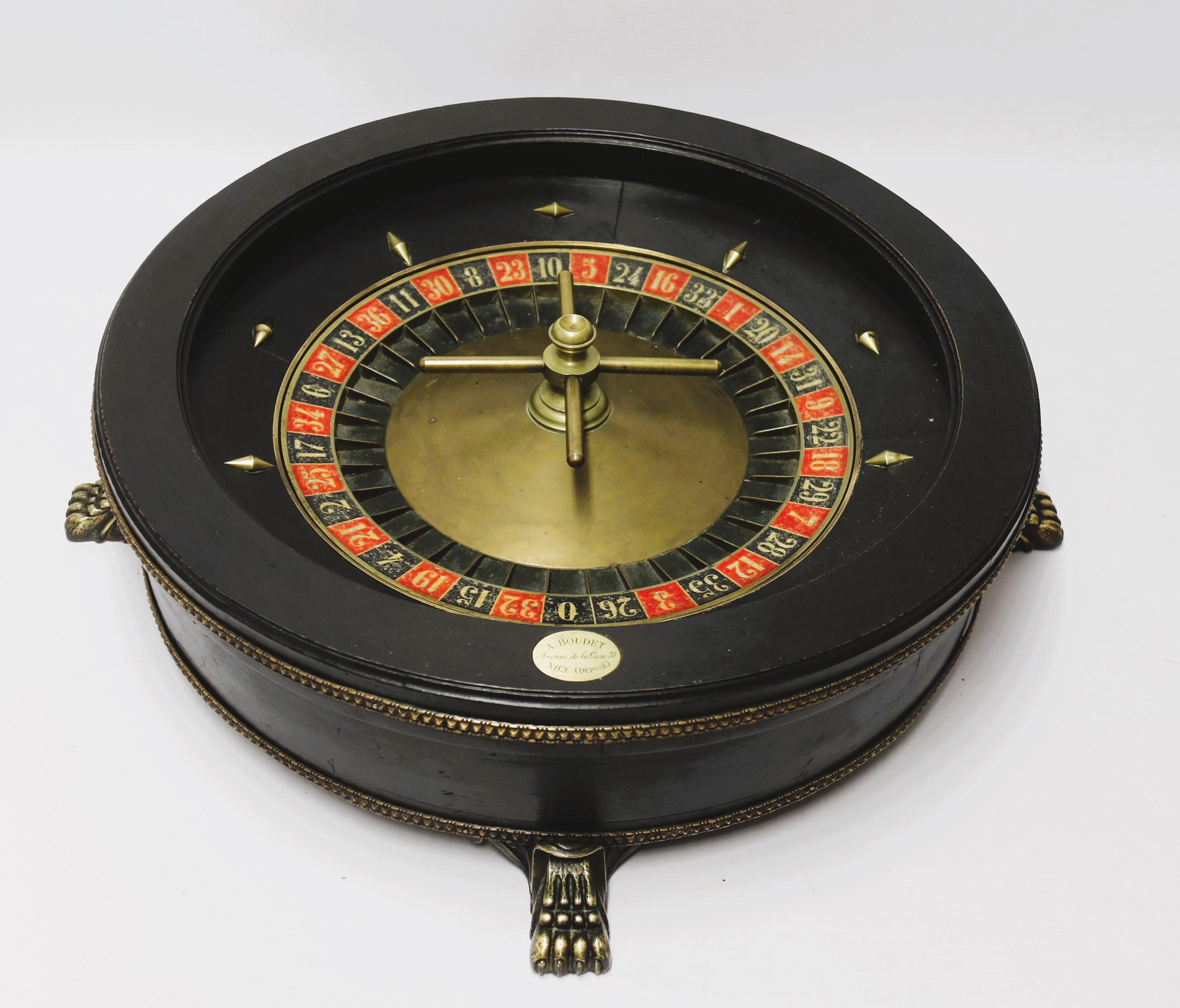 Victorien tardif Roulette avec chiffon de marquage en feutre d'origine, française vers 1890 en vente