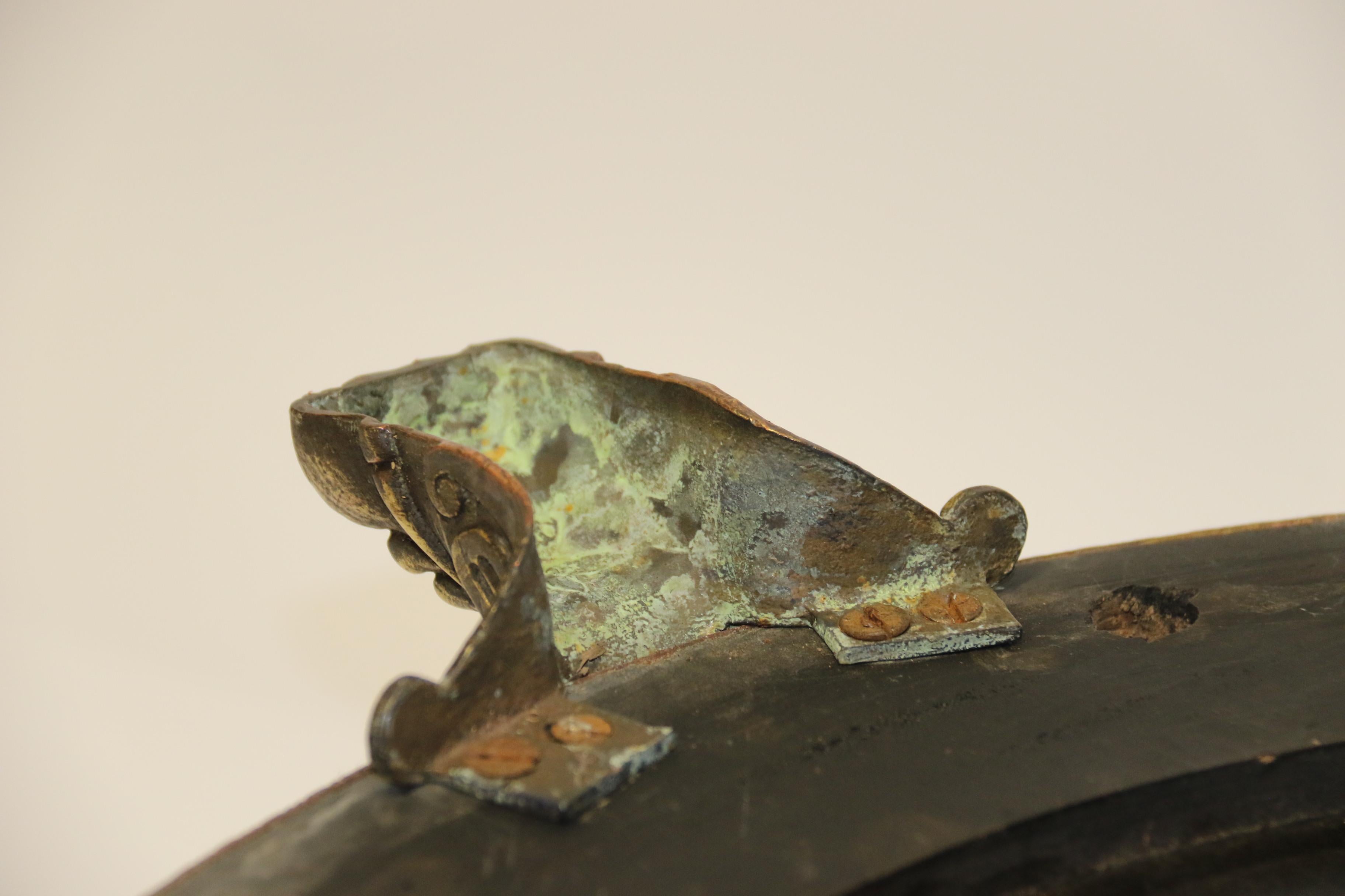 Roulette avec chiffon de marquage en feutre d'origine, française vers 1890 Bon état - En vente à Central England, GB