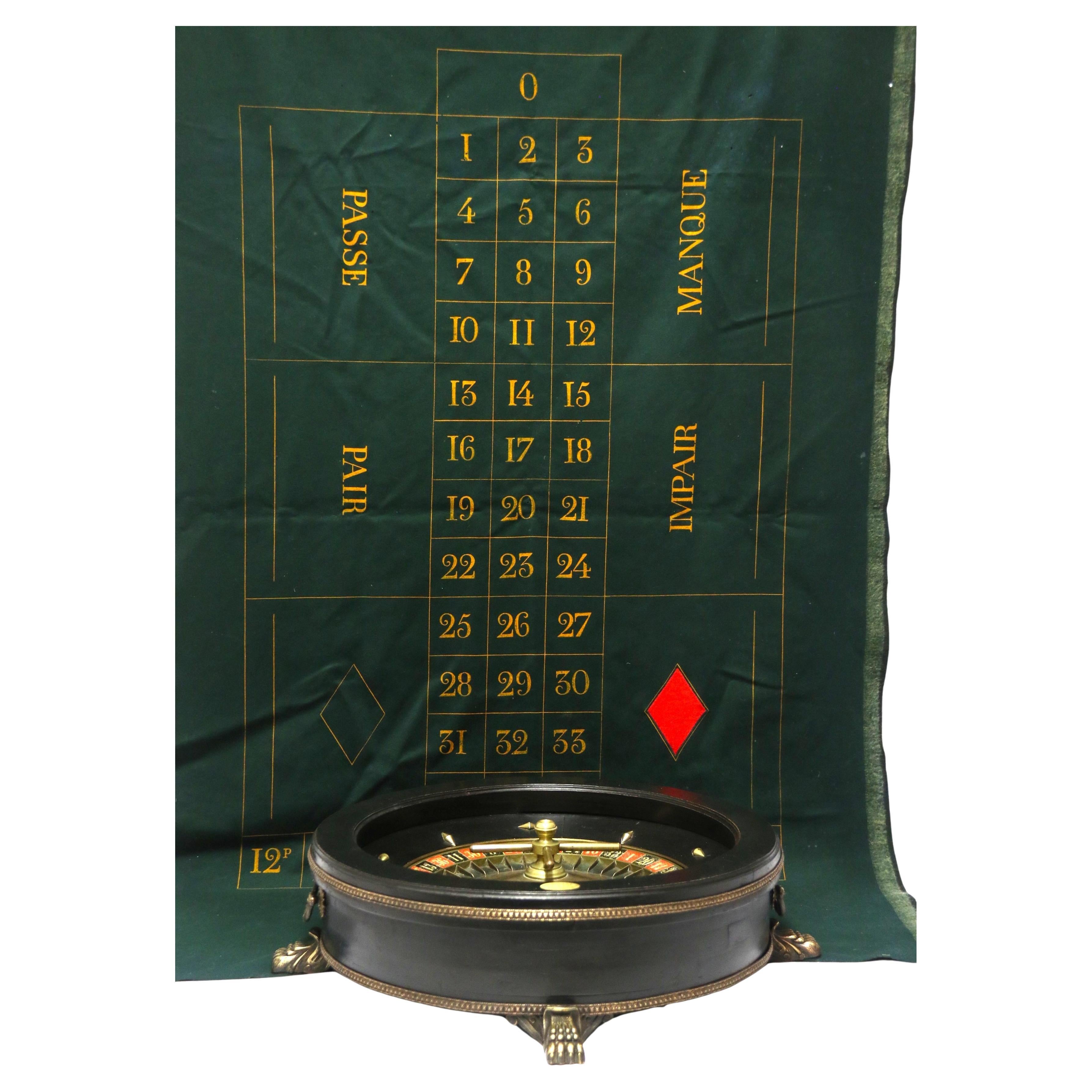 Roulette avec chiffon de marquage en feutre d
origine, française vers 1890