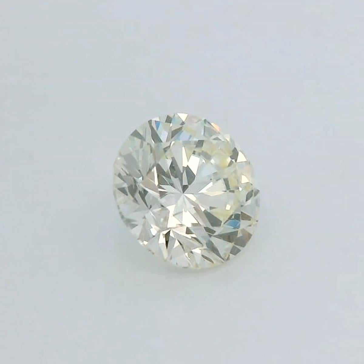 Round Cut Round 1 Carat Certified Loose Diamond - L SI2, GIA Certified For Sale