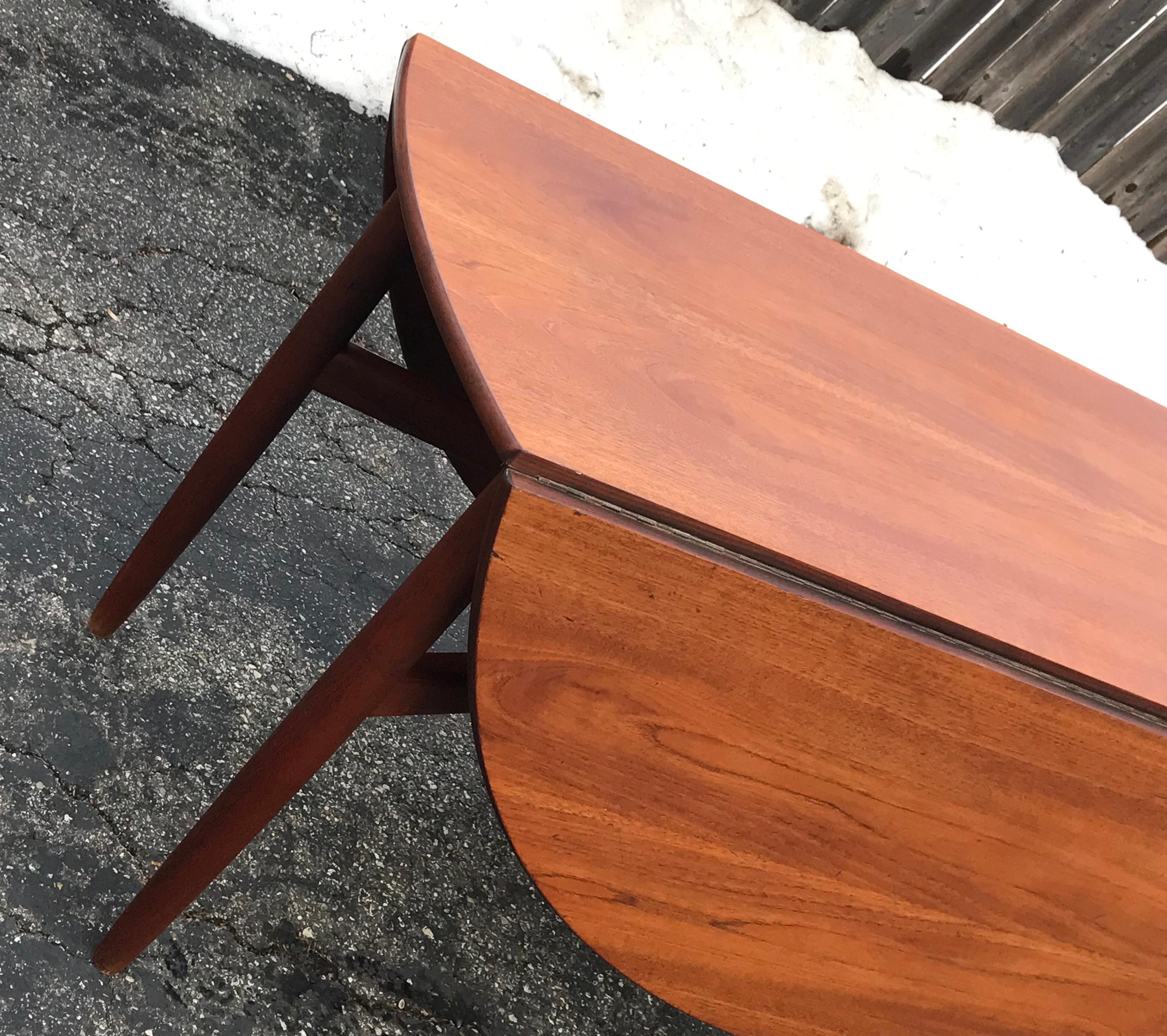 teak drop leaf table