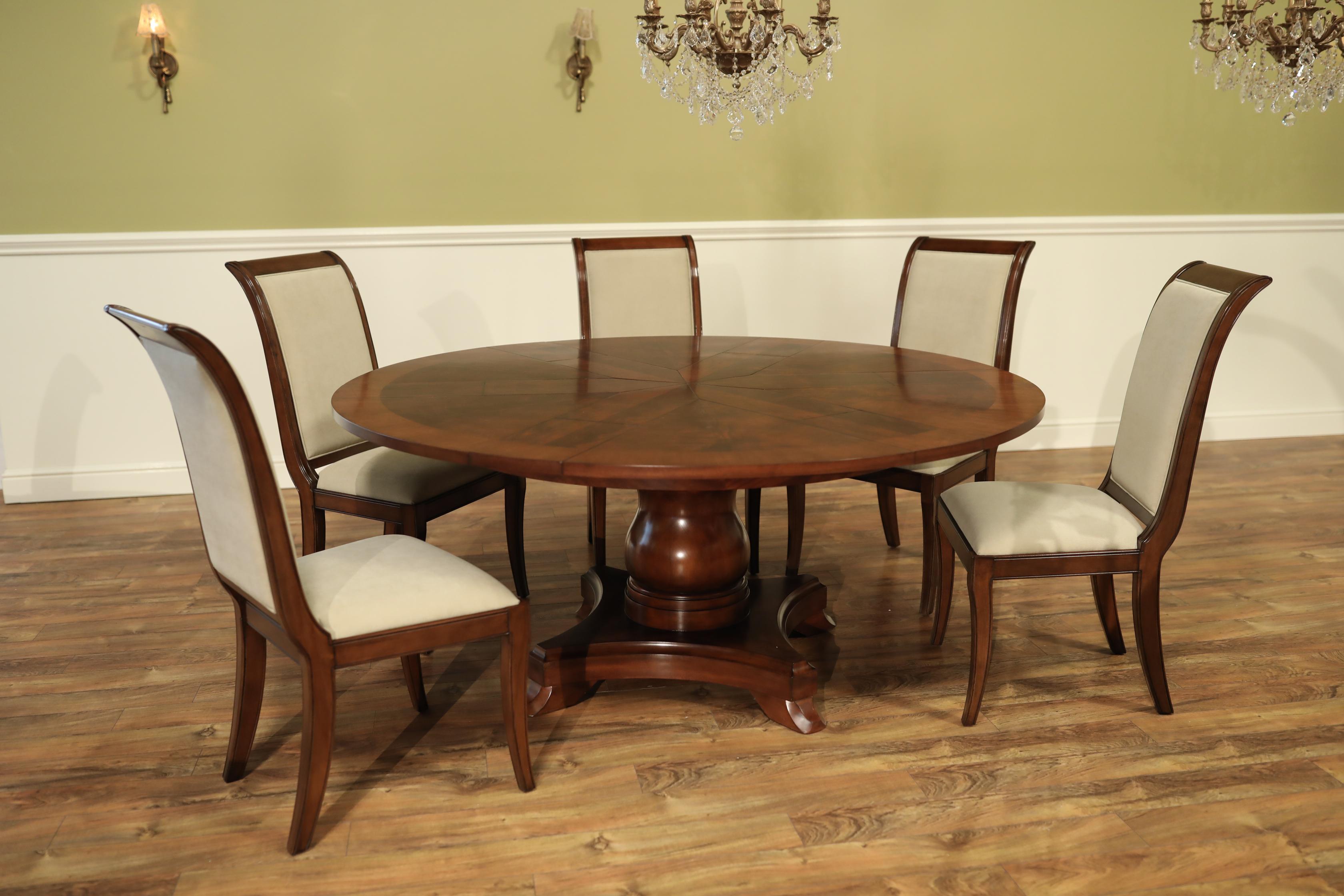 Round Mahogany Jupe Dining Table by Leighton Hall 6